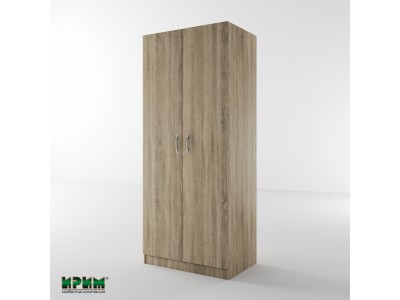 Двукрилен гардероб Сити 1001 (сонома тъмна)